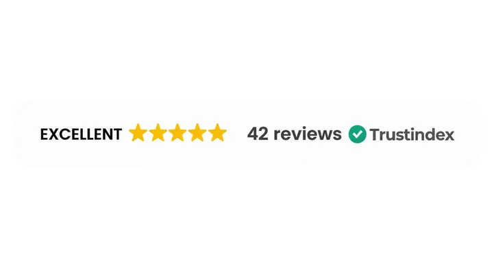Excellent five-star Trustindex rating with 42 reviews