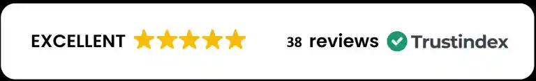 Excellent five-star rating, 38 reviews on Trustindex