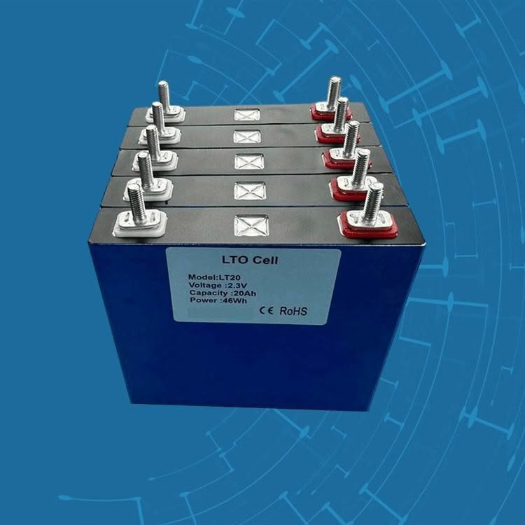 LTO Cell battery, model LT20, specifications detail.