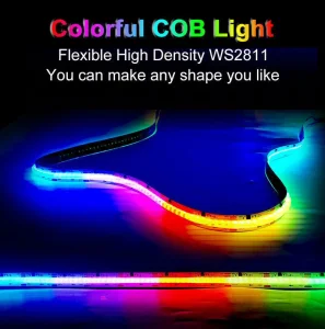 Colorful flexible COB light strip WS2811