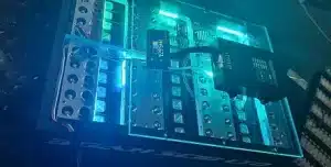 Battery pack with LED lights and control module