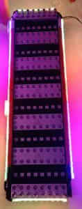 LED light panel with colorful glow