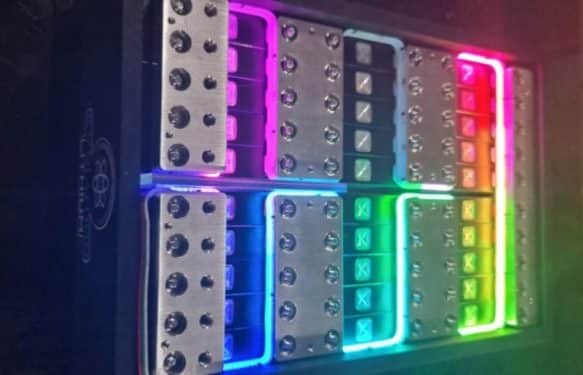 RGB mechanical keyboard switches with colorful lighting