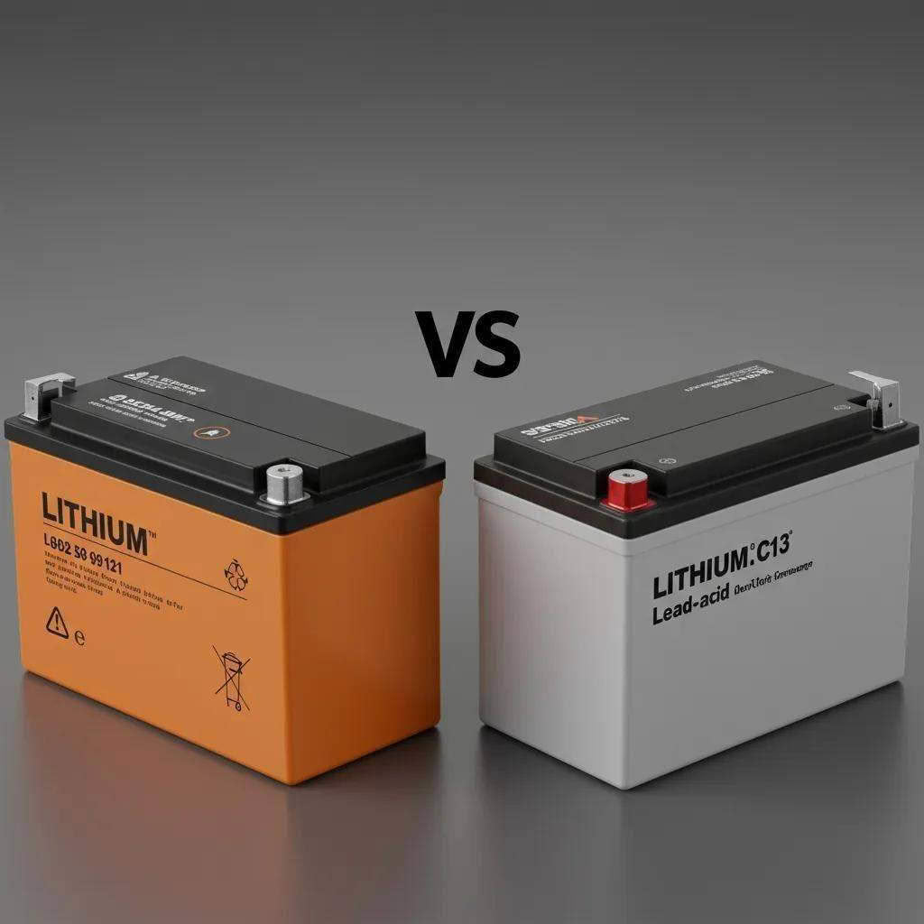 Comparison of lithium and lead-acid batteries for car audio